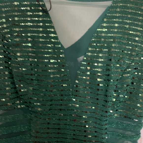 Beautiful green sequins dress - Picture 4 of 5